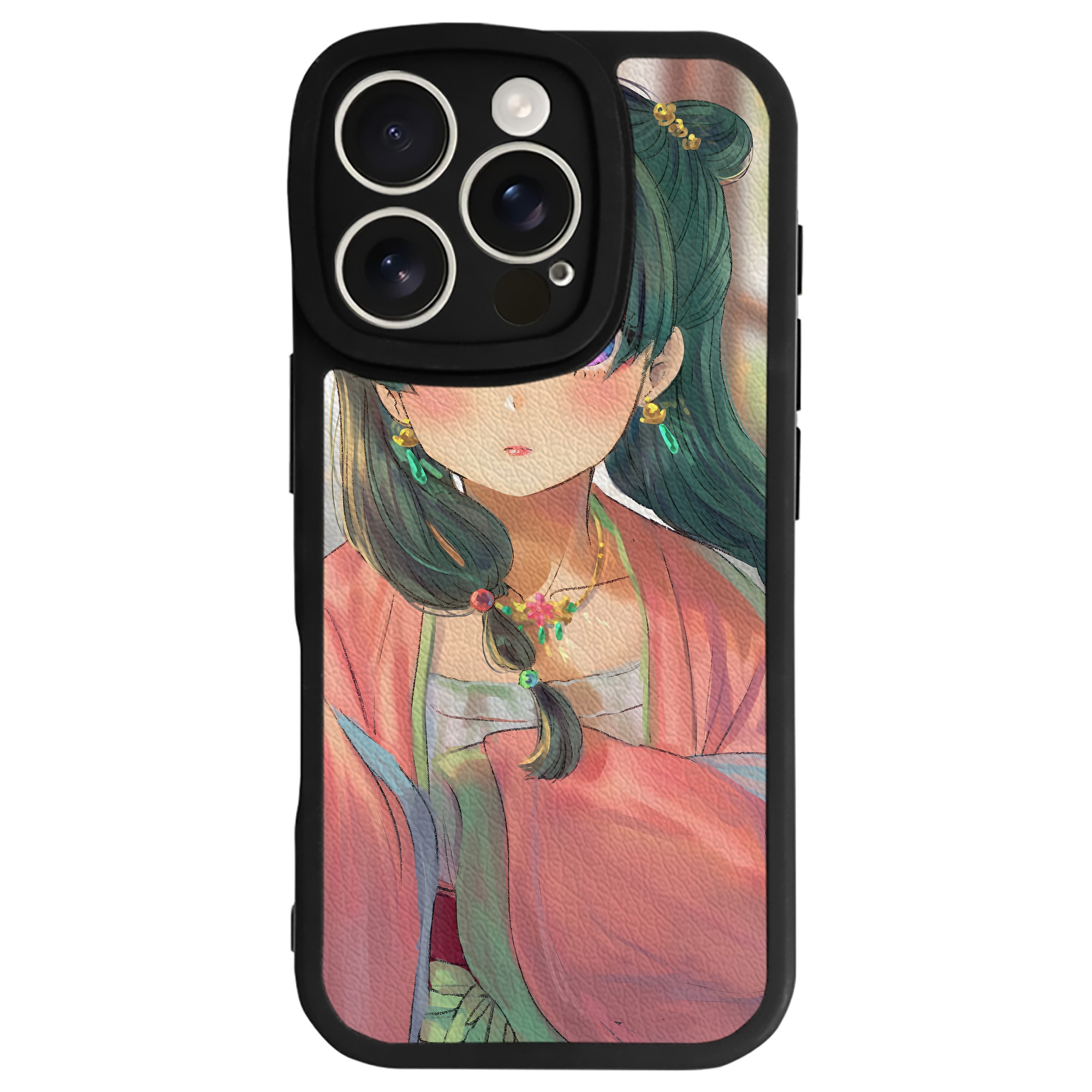 （画像用） 薬屋のひとりごと The Apothecary Diaries 【iPhone 16シリーズ対応】シリコンスマホケース（レザー調） 材質：シリコン